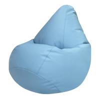 Кресло мешок Экокожа Голубой  XL (размер 85х85х125 см) Папа Пуф заказать в интернет магазине Папа Пуф с доставкой