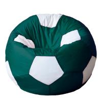 Кресло мяч детский Оксфорд Зелено белый L (50х50х50 см) Папа Пуф