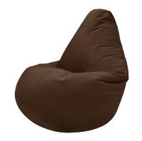 Кресло мешок Велюр Коричневый (размер L) заказать в интернет магазине Папа Пуф с доставкой недорого