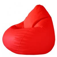 Чехол для кресла мешка Красный Экокожа размер XL Папа Пуф
