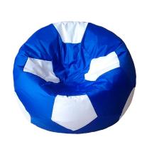 Чехол для кресла мяча Сине белый Оксфорд размер XL Папа Пуф