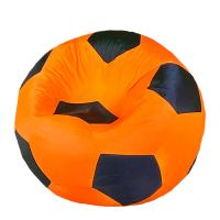 Чехол для кресла мяча Оранжево черный Оксфорд размер XL Папа Пуф