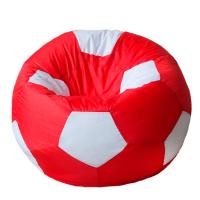 Чехол для кресла мяча Красно белый Оксфорд размер XL Папа Пуф