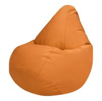 Кресло мешок Экокожа Оранжевый  XL (размер 85х85х125 см) Папа Пуф заказать в интернет магазине Папа Пуф с доставкой