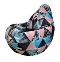 Кресло мешок Треугольник Жаккард  (размер XL) Папа Пуф заказать в интернет магазине Папа Пуф с доставкой