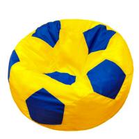 Чехол для кресла мяча Желто синий Оксфорд размер L Папа Пуф