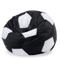 Кресло мяч детский Оксфорд Чёрно белый L (50х50х50 см) Папа Пуф