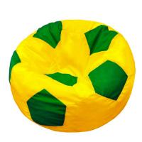 Кресло мяч детский Оксфорд Желто зеленый L (50х50х50 см) Папа Пуф