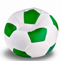 Чехол для кресла мяча Бело зеленый Оксфорд размер XL Папа Пуф