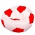 Чехол для кресла мяча Бело красный Оксфорд размер L Папа Пуф