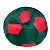 Чехол для кресла мяча Зелено красный Оксфорд размер XL Папа Пуф