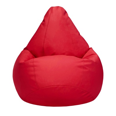 Кресло мешок Экокожа Красный  XL (размер 85х85х125 см) Папа Пуф заказать в интернет магазине Папа Пуф с доставкой