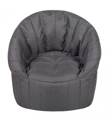 Бескаркасное кресло Club Chair Graphite (темно-серый) купить у производителя Папа Пуф недорого