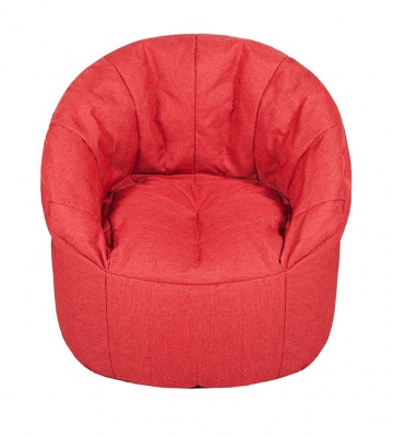Бескаркасное кресло Club Chair Red (красный) купить у производителя Папа Пуф недорого