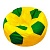 Чехол для кресла мяча Желто зеленый Оксфорд размер XL Папа Пуф