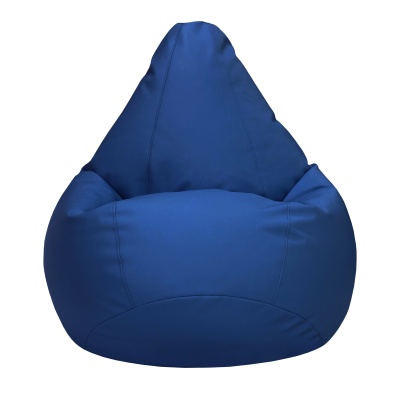 Кресло мешок Экокожа Синий  XL (размер 85х85х125 см) Папа Пуф заказать в интернет магазине Папа Пуф с доставкой
