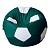 Чехол для кресла мяча Зелено белый Оксфорд размер XL Папа Пуф