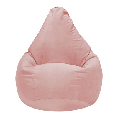 Кресло мешок Велюр Розовый (размер L) заказать в интернет магазине Папа Пуф с доставкой недорого