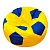 Чехол для кресла мяча Желто синий Оксфорд размер L Папа Пуф